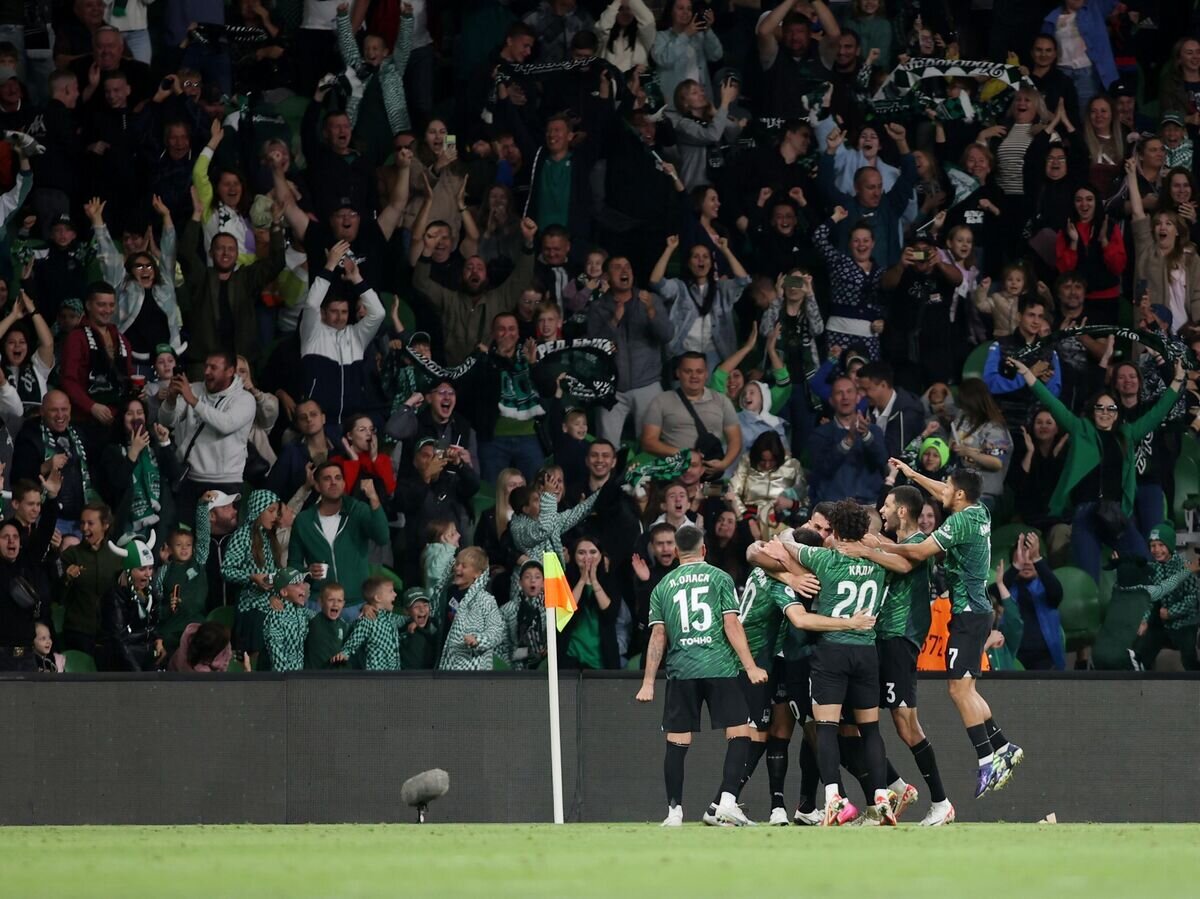    Игроки ФК "Краснодар"© РИА Новости / Виталий Тимкив