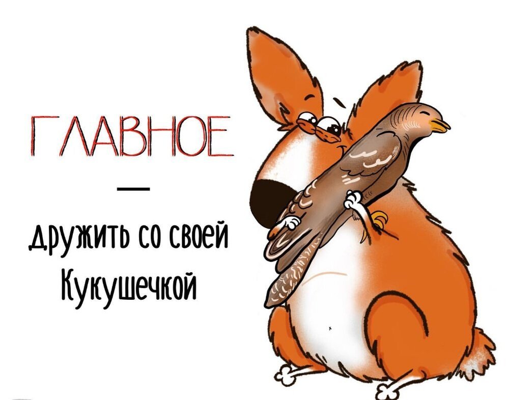 Главное дружить со своей кукушечкой. Главное дружить со своей кукушкой. Главное дружить со своей кукушечкой картинка. Главное дружить со своей кукушнской.