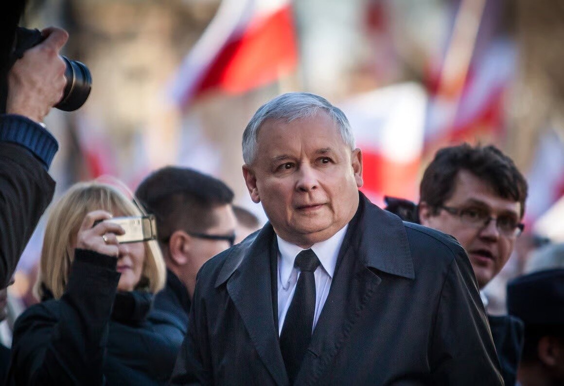 Ярослав Качиньский. Фото: Wojtek Radwanski / AFP / Getty Images
