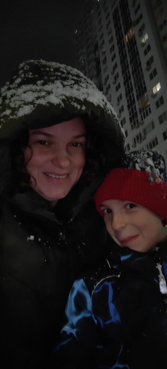 Первый снег был прекрасен 😄