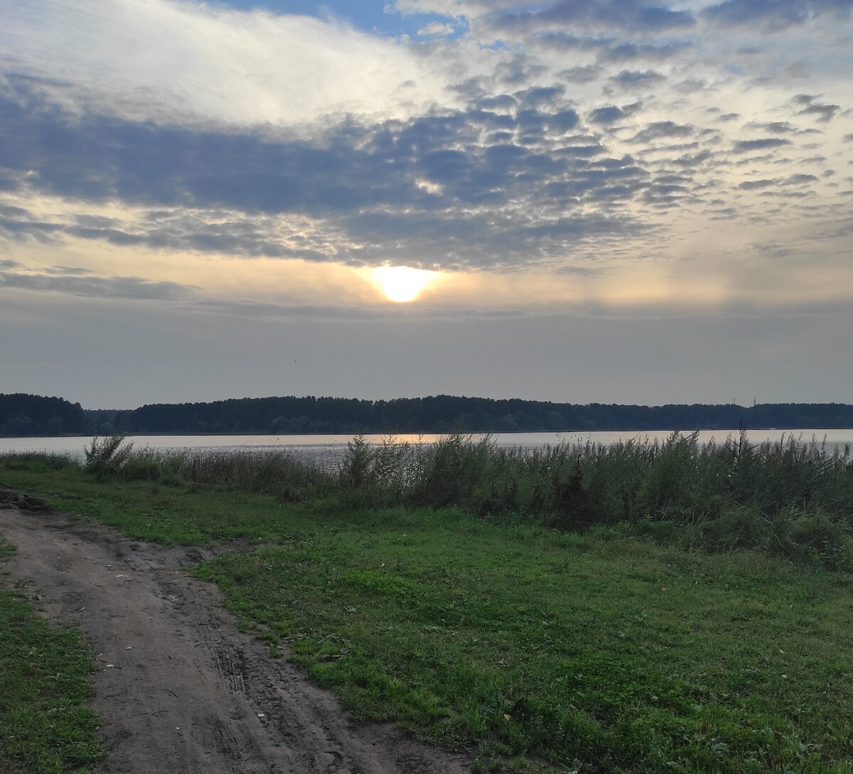Закат на Истринском водохранилище 