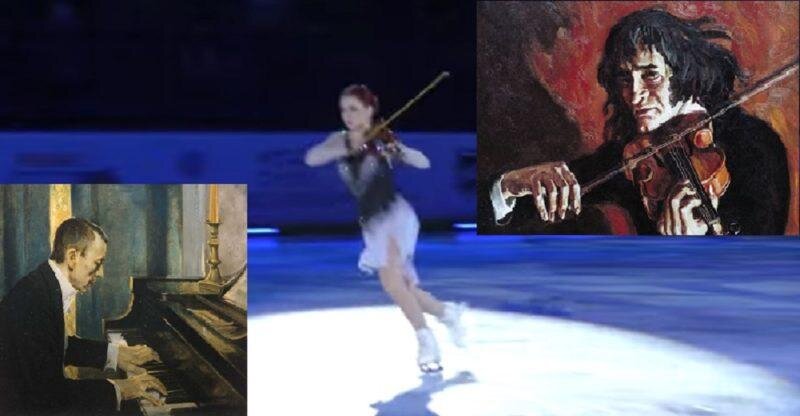     Коллаж: Сергей Рахманинов, Александра Трусова, Никколо Паганини. Исходные фото взяты из открытых источников Фотография взята из открытых источников.