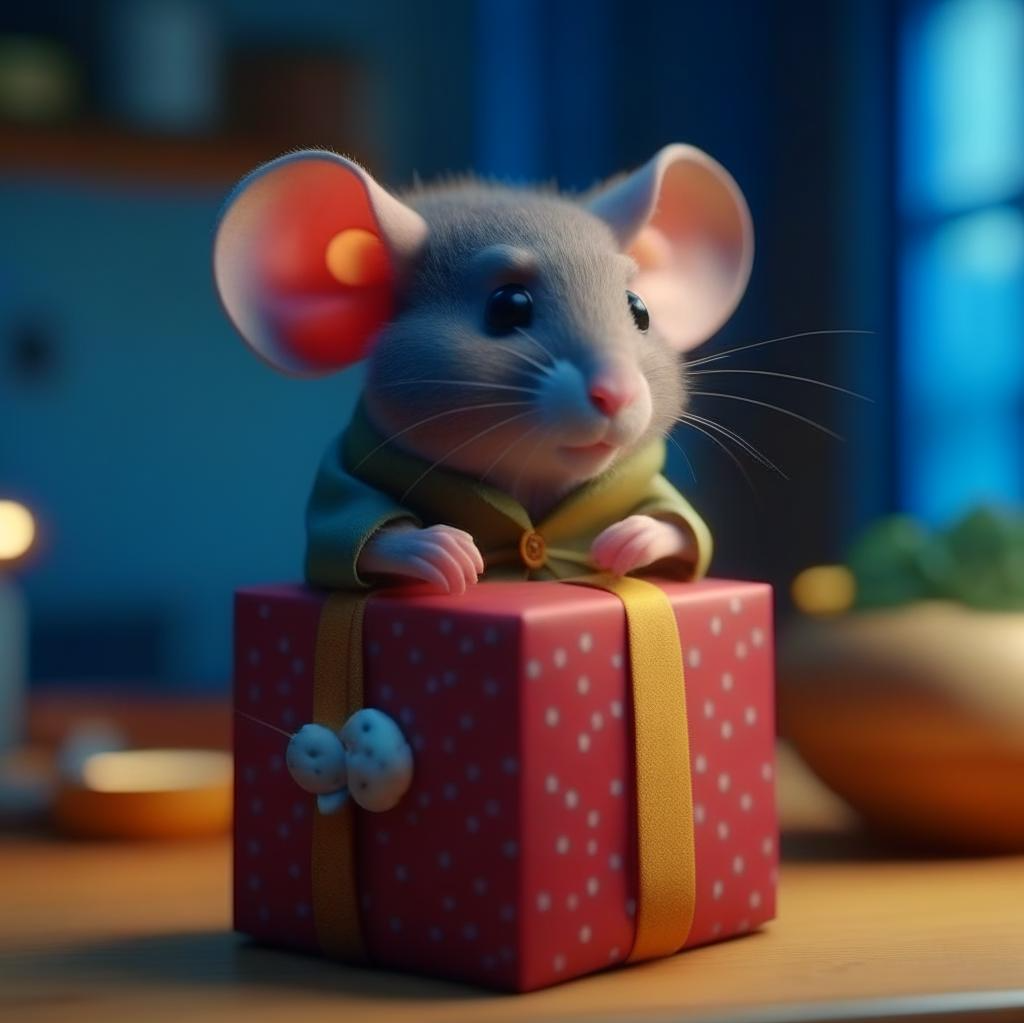 Самый лучший подарок для мышки - сон. Лучше сна может быть только сон, и ещё сон, и ещё сон, ведь сна много не бывает.