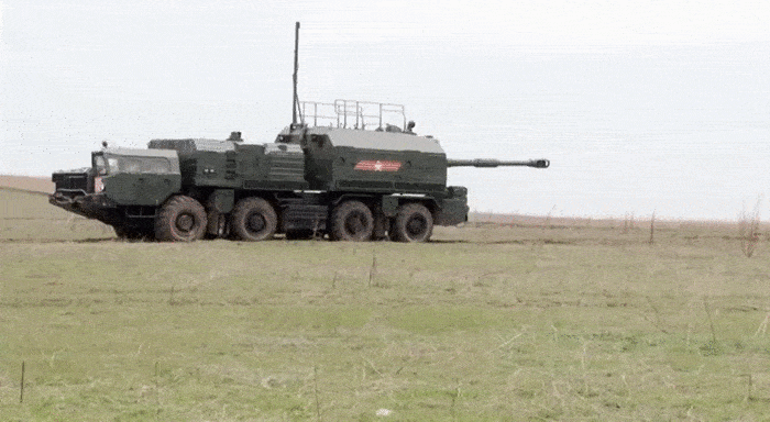 Выстрел с комплекса А-222 (GIF видео).