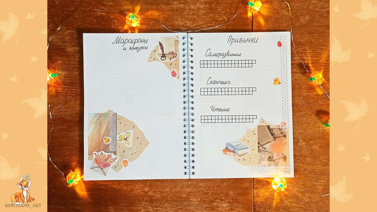 Разворот "Марафоны и Привычки"