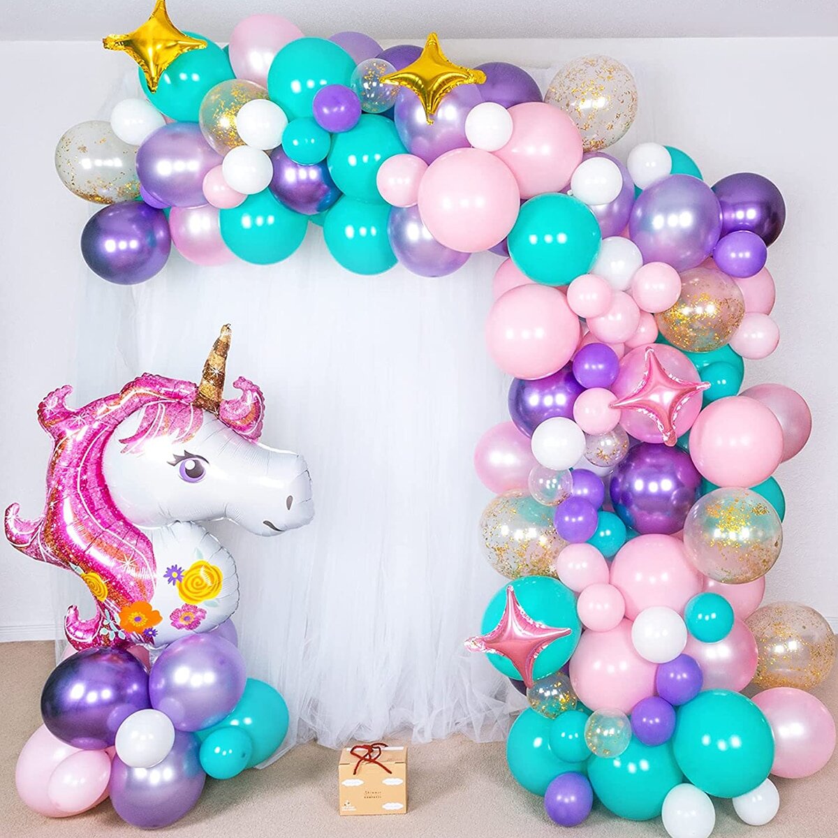 Источник фото: https://goodslike.ru/products/166sht-dekorativnaya-girlyanda-iz-vozdushnyh-sharov-v-forme-edinoroga-shein-32422214