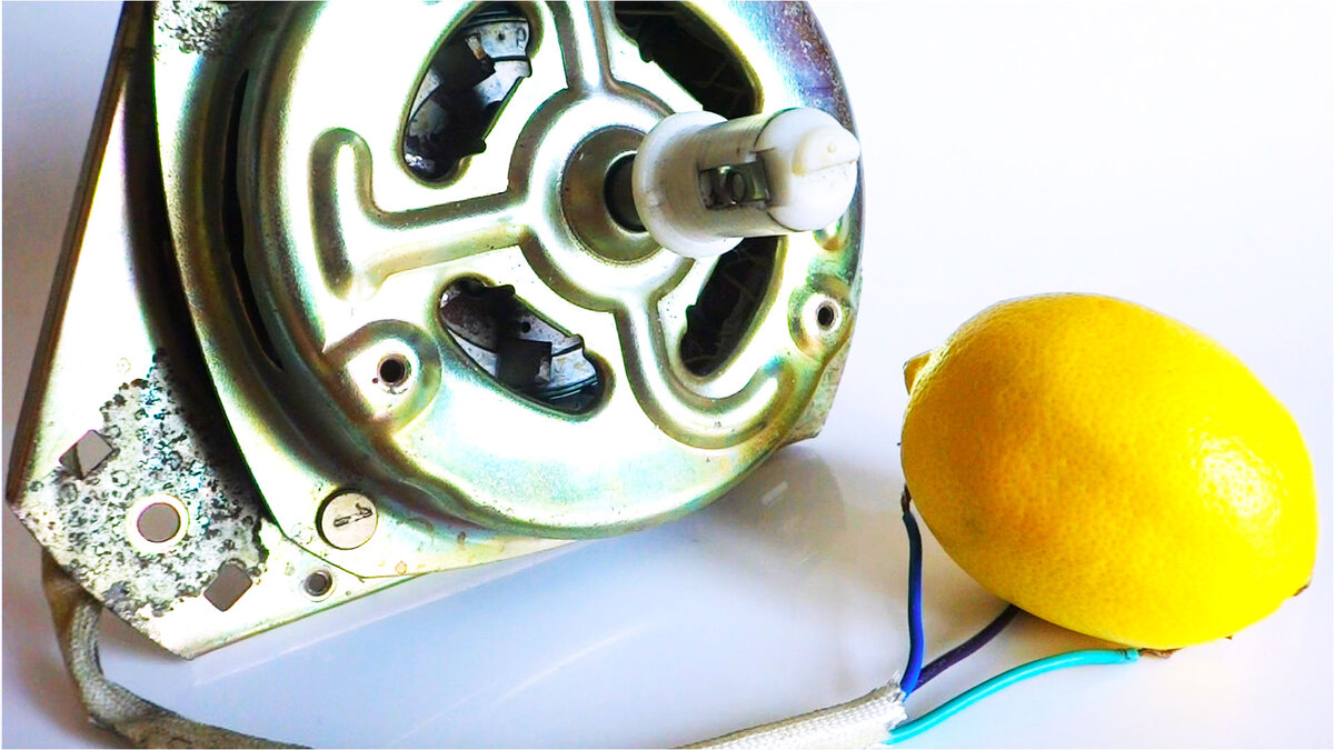 Запустим электрический мотор от дольки лимона