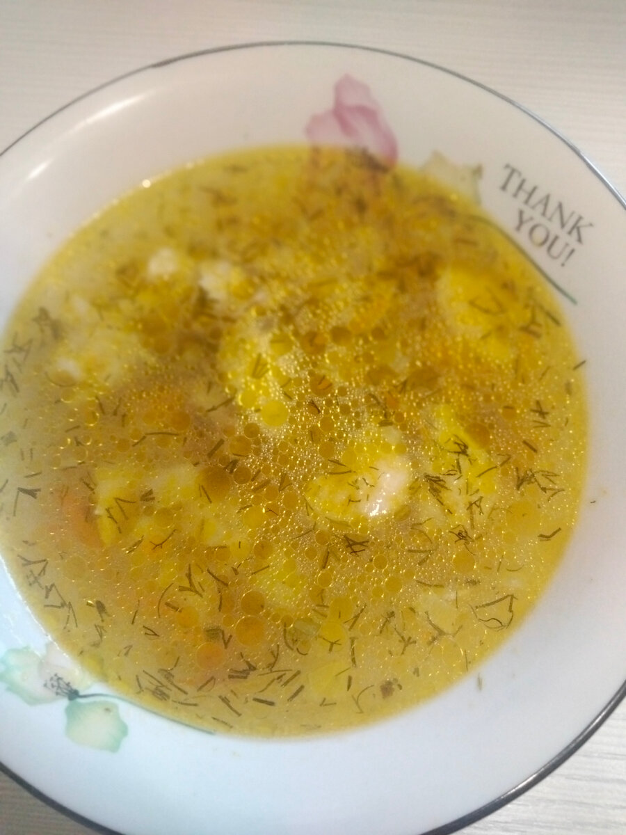 Суп с клецками