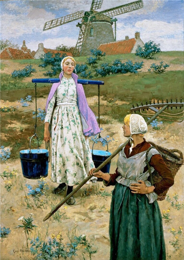 Гари Мельхерс «В Голландии», 1887 г.