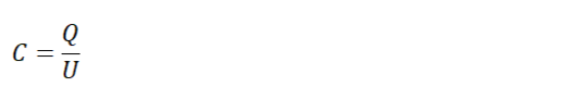 Выражение для ёмкости конденсатора