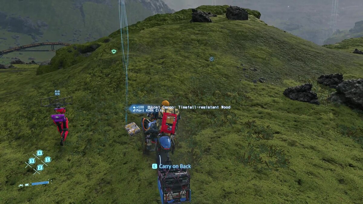 Death Stranding Director's Cut | Кнопка подбора груза активна