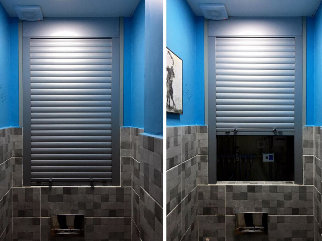 Рольставни в санузле - идеальное декоративное решение