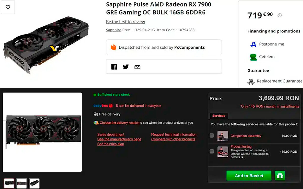 RX 7900 gre. Radeon 7900 gre. Sapphire AMD Radeon RX 7900 gre тест. Стоимость видеокарт в долларах.