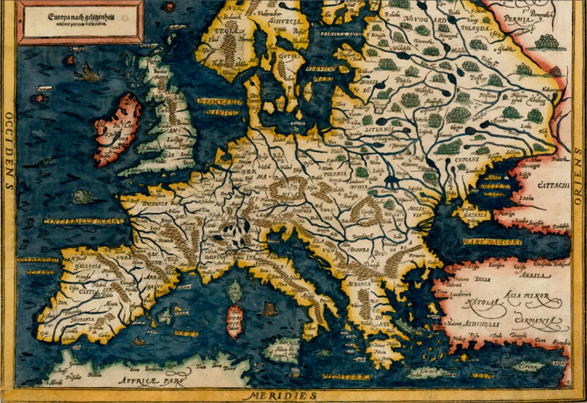 Карта Европы в 15 веке. Старые карты Европы 16 века. Карта Европы 15 века оригинал.