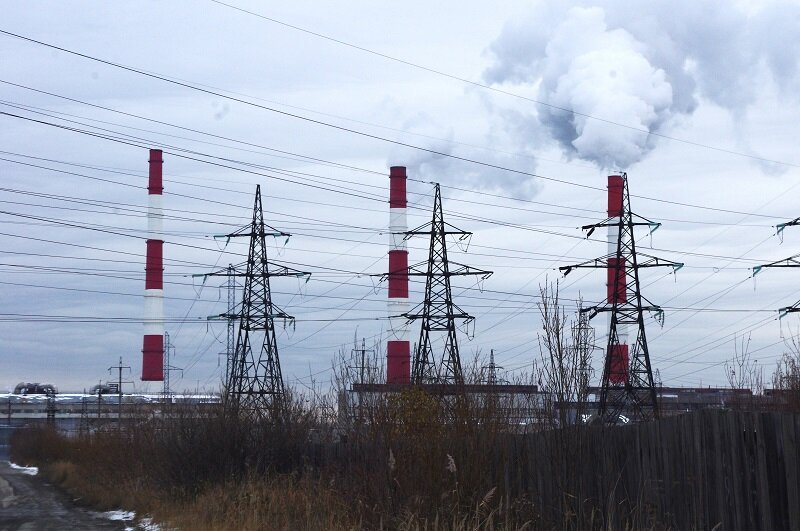 Город Среднеуральск. Трубы Среднеуральской ГРЭС. Фото: Полина М.