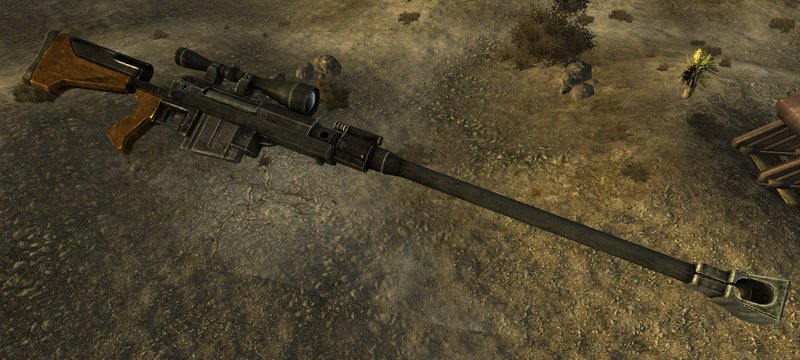 Weapon retexture project. Крупнокалиберная снайперская винтовка Fallout NV. Крупнокалиберная снайперская винтовка Fallout New Vegas. Снайперская винтовка Fallout New Vegas. Fallout 3 снайперская винтовка.