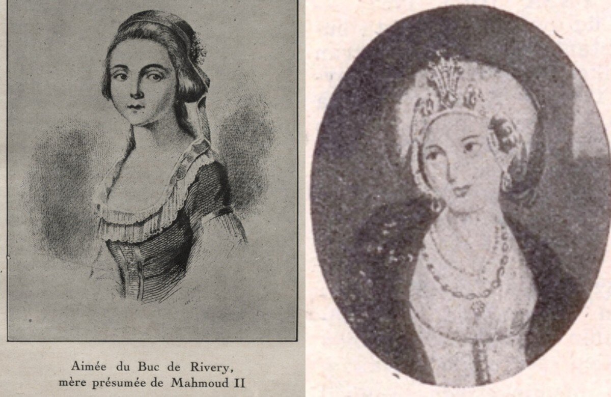 Эме дю Бюк де Ривери в 12 лет и Накшидиль