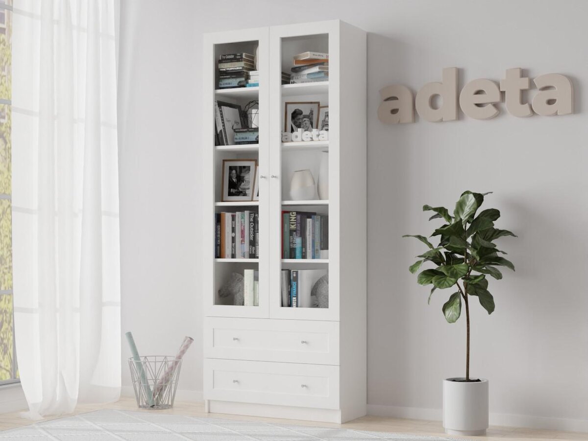 Книжный шкаф Билли 313 white ИКЕА (IKEA) по цене 18 900 ₽ руб. - купить от производителя в Москве ADETA