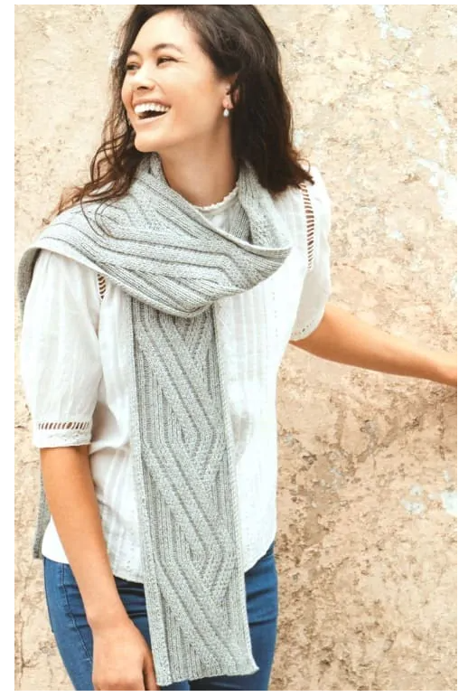 Схемы узоров спицами, для вязания ажурных шарфов | Женские шарфы, Выкройка шарфа, Вязание