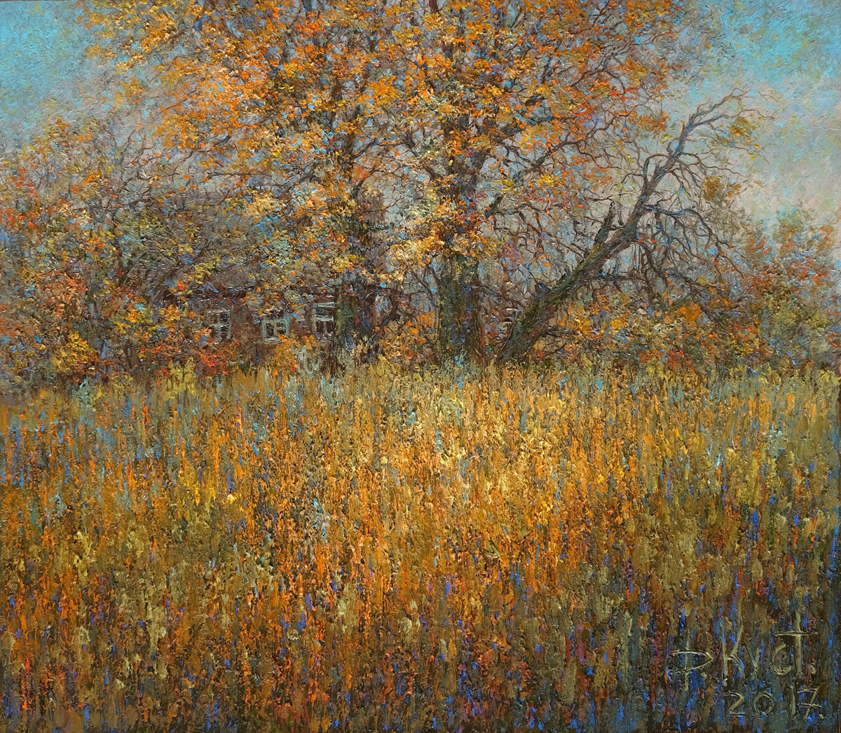Дмитрий Кустанович. Октябрьское солнце, 70х80 см, 2017