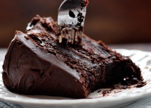 Нежный шоколадный пирог.