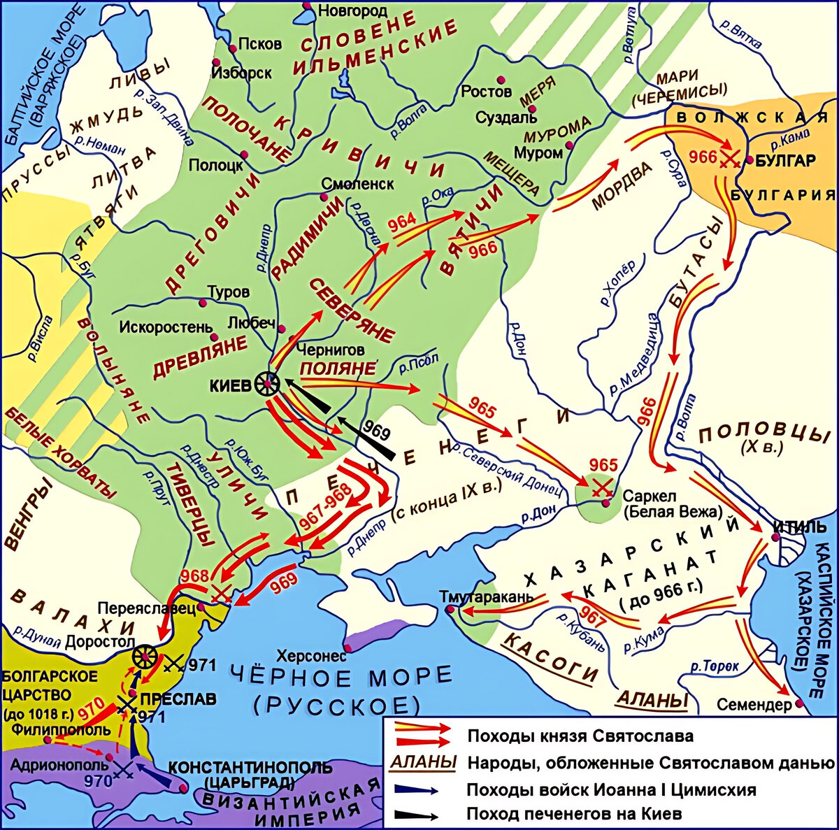 Разгром хазарского каганата при каком князе