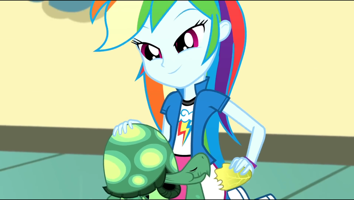 Радуга кормит Тэнка