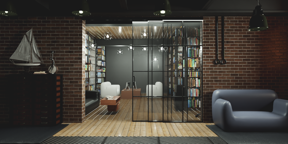 Межкомнатные откатные перегородки сэкономят место и могут заменить двери в интерьере. 