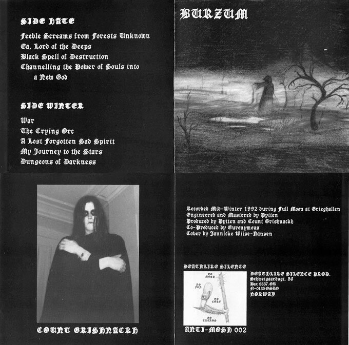 Альбом Burzum "Burzum" 1992 год