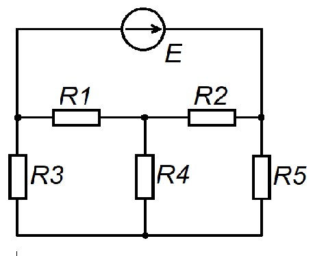 Какое соединение изображено на схеме? Последовательное? Параллельное? Может быть, смешанное? Но тогда где участки с последовательным или параллельным соединением элементов?