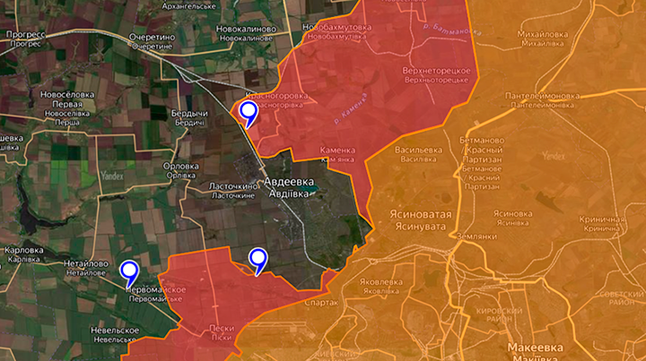 АКТУАЛЬНАЯ ЛИНИЯ ФРОНТА НА УТРО 31 ОКТЯБРЯ. ИСТОЧНИК: LOSTARMOUR.INFO/MAP