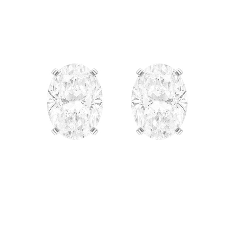 Серьги Mercury Classic из белого золота с бриллиантами