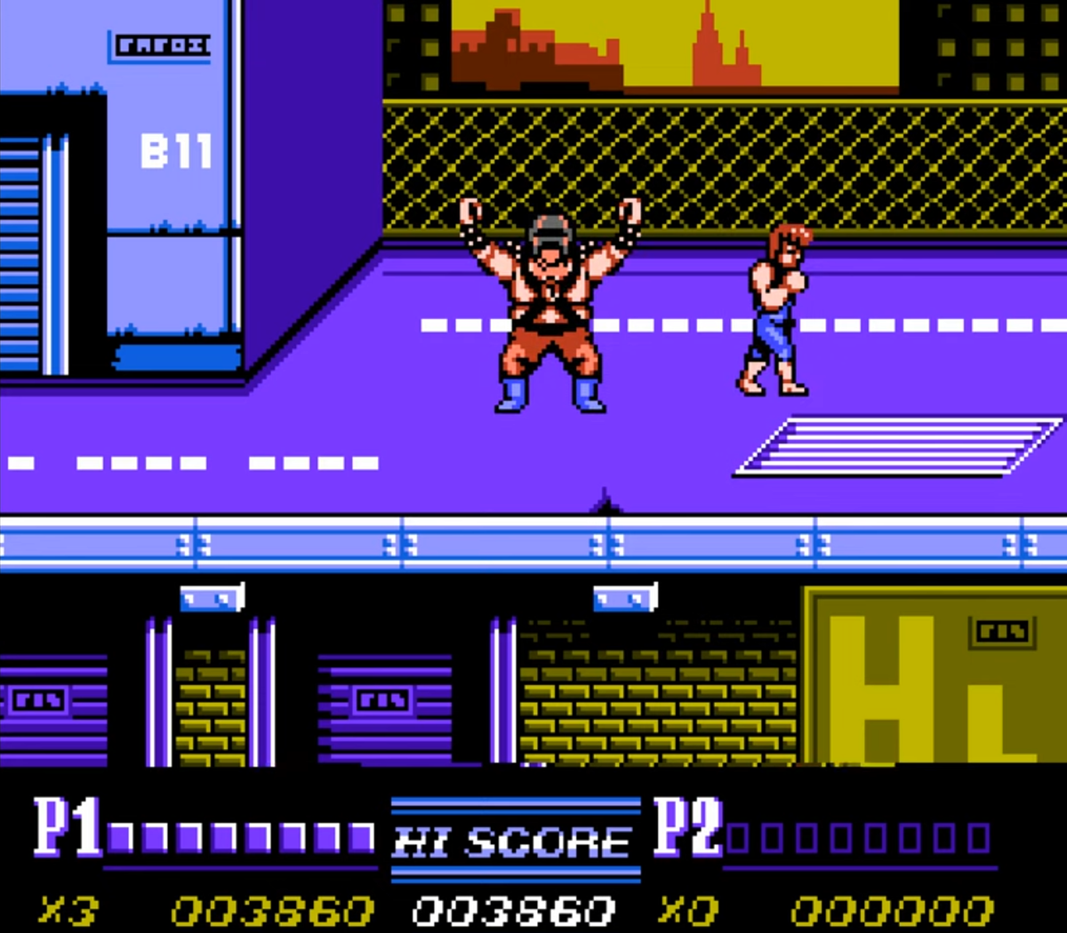 Первый уровень Double Dragon II: The Revenge