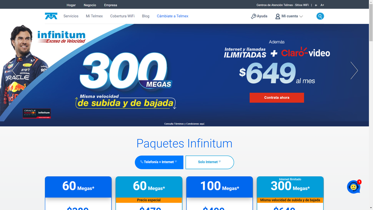 Чтобы не быть голословной - вот так выглядит сейчас сайт мексиканской компании Telmex