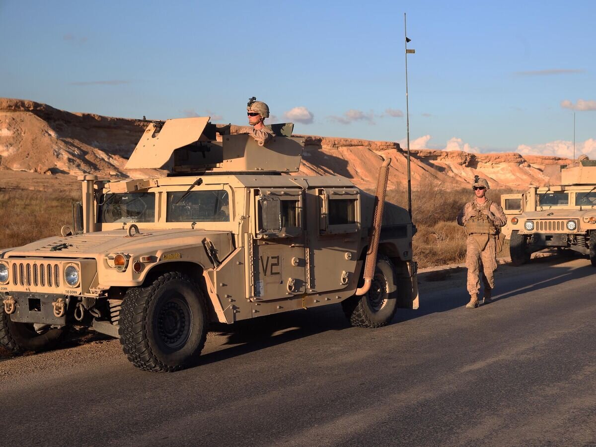    Американские военные на авиабазе Айн-аль-Асад в Ираке© Фото : U.S. Marine Corps / Cpl. Carson Gramley