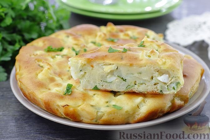 Рецепт пирога с потрошками и картошкой