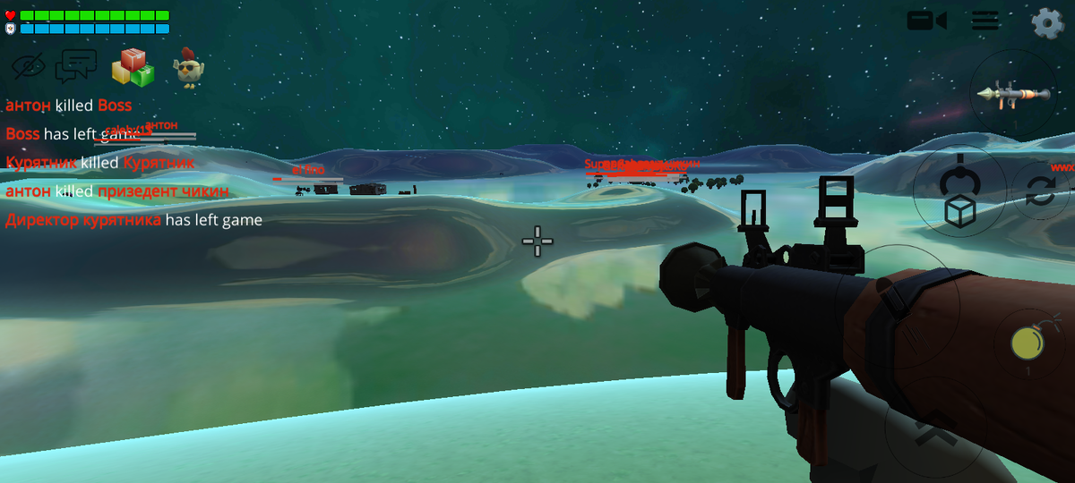 Этот мир стеклянный добавил из чикен Гана самом деле он не стеклянный он просто так при ночи и это добавлена в обнове 3.5.0 мы знаем что её добавили недавно и эта карта очень даже интересная там можно очень расслабиться и очень хорошие нам скажу такой графика очень хорошая а стеклянный я его не называю потому что он как бы вам сказать он такой ну у него есть отражение как стекла Но на самом деле он не стеклянный там очень много деревьев пасхалак только одна на зелёного кота. Грибов лес может погонять там с друзьями погулять ну там реально можно расслабиться всем советую это карта очень интересная!!