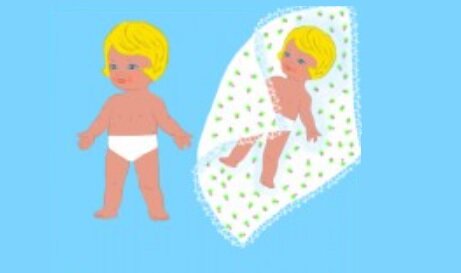 Для первых игр ребёнка достаточно иметь самую простую куколку