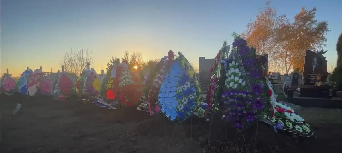 Похороны семьи в Волновахе. Фото: кадр из видео