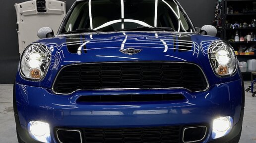 Как улучшить свет фар MINI Countryman S Cooper? Замена линз на Bi Led модули MTF Laser Jet.