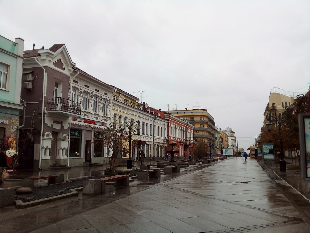 осенняя улица Ленинградская, 2021 год