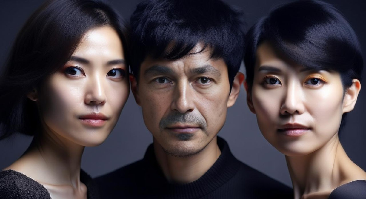 А вот это - знаете, по какому запросу? "Две Даши, две студентки, две умницы и красавицы", стиль: 4k. И дядька этот опять с ними. Что же, выходит, якудза за мной следит?))