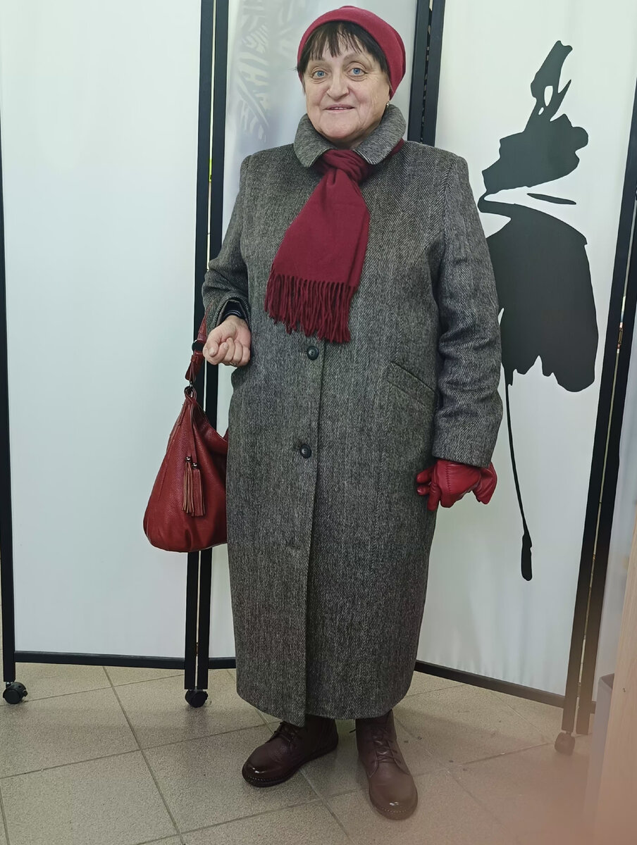 Наша клиентка в новом пальто