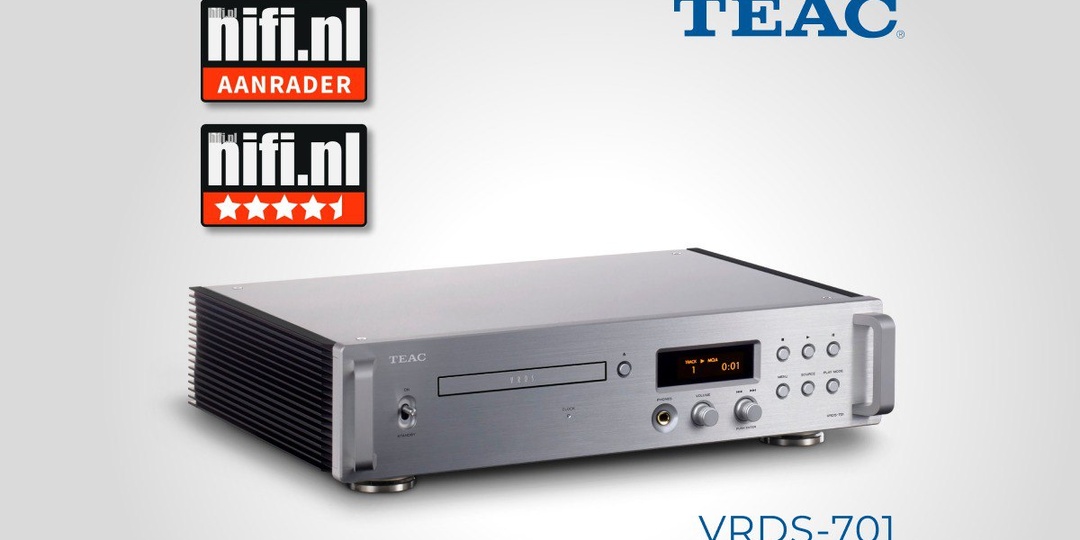 CD-проигрыватель TEAC VRDS-701 - заслуживает Рекомендацию журнала Hi-Fi Netherlands!