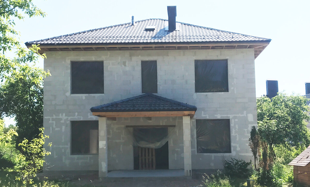 фасад до отделки