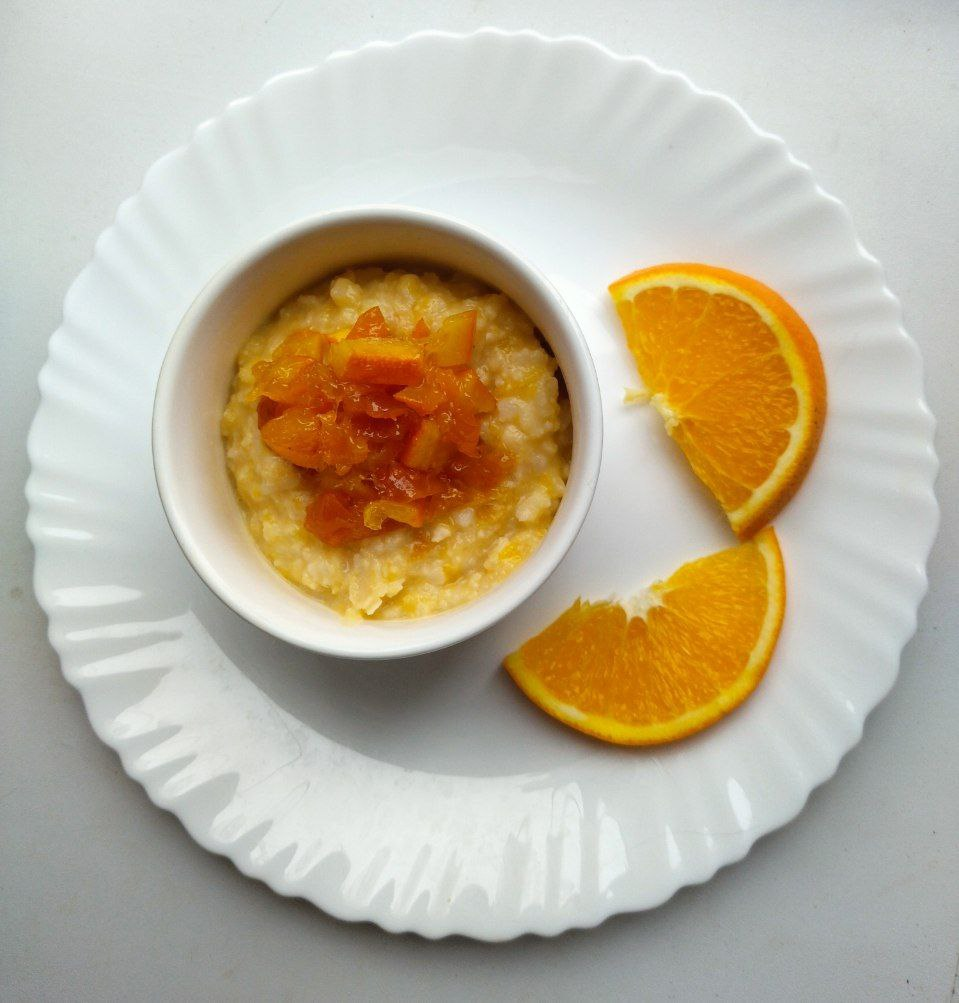 Вкуснейшая каша с апельсиновой заправкой!