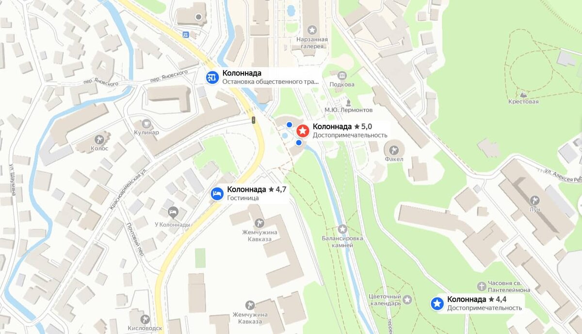 Карта кисловодск 5. Кисловодск колоннада на карте.