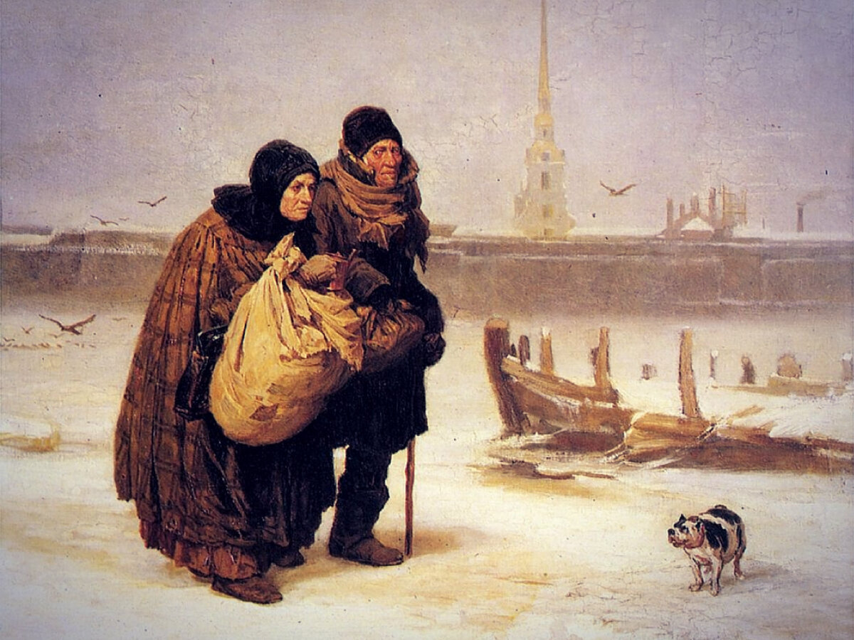 Проблема дорогой аренды и дорогих коммунальных услуг не нова: вот фрагмент картины художника Васнецова, на которой изображены меняющие место жительства бедные горожане… Между прочим, почти 150 лет назад полотно написано!