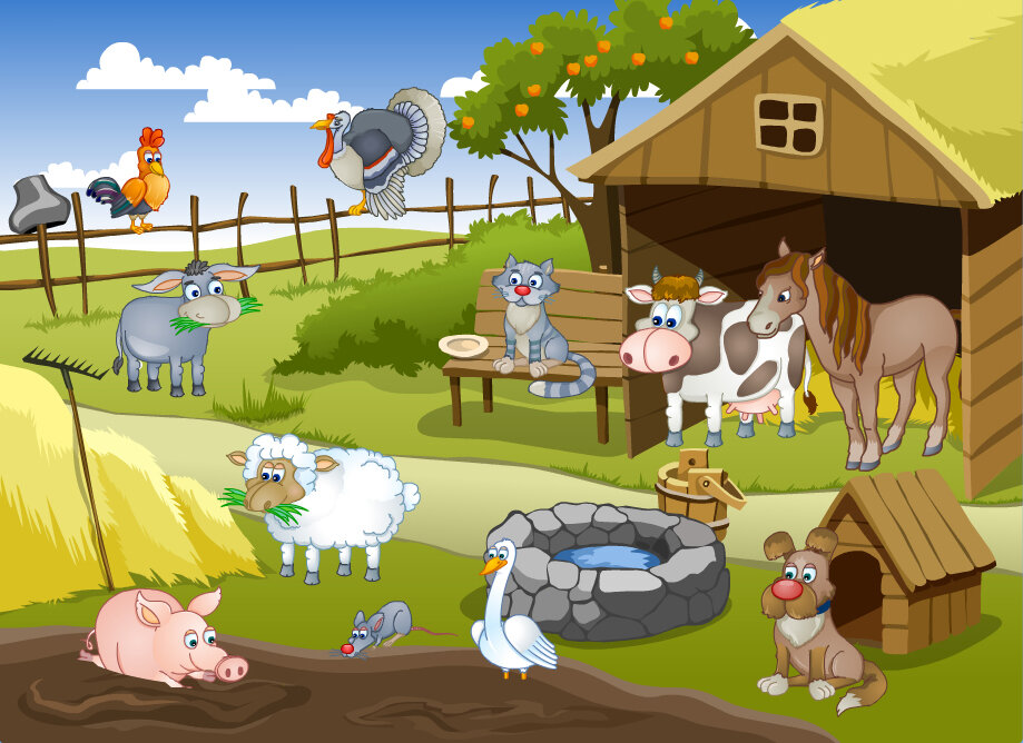 Играть говорящий животные. Мерсибо игра домашние животные. Животные на ферме для детей. Двор для домашних животных. Домашние животные во дворе.