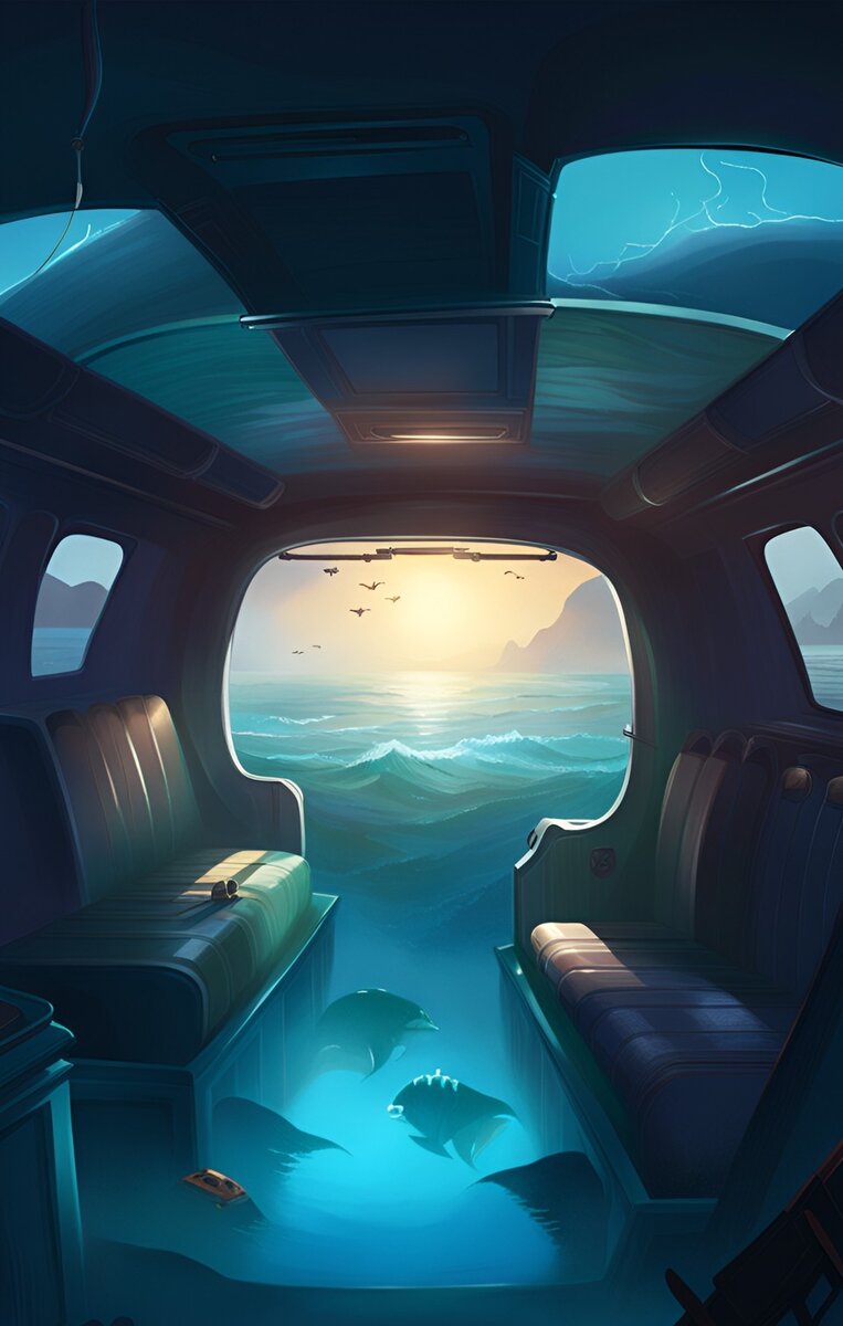 это только на картинке приятно когда вода в салоне...